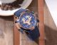 Perfect Replica Hublot Blue On Rose Gold Bezel Blue Dial Chronograph 45mm Watch (4)_th.jpg